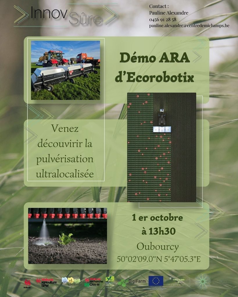 Affiche démo ARA pulvérisation ultralocalisée du 1er octobre 2026